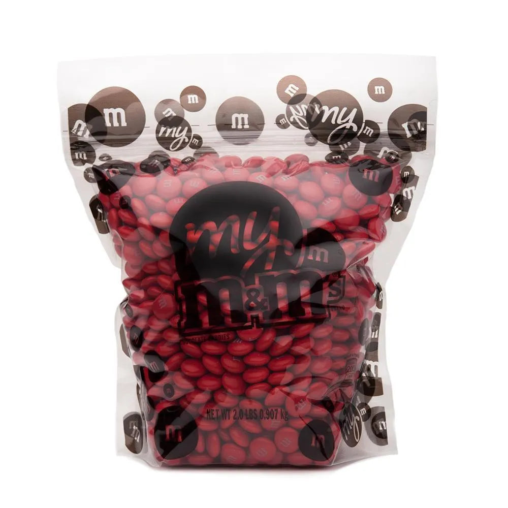 M&M's Milk Chocolate Candy - Red: 2LB Bag