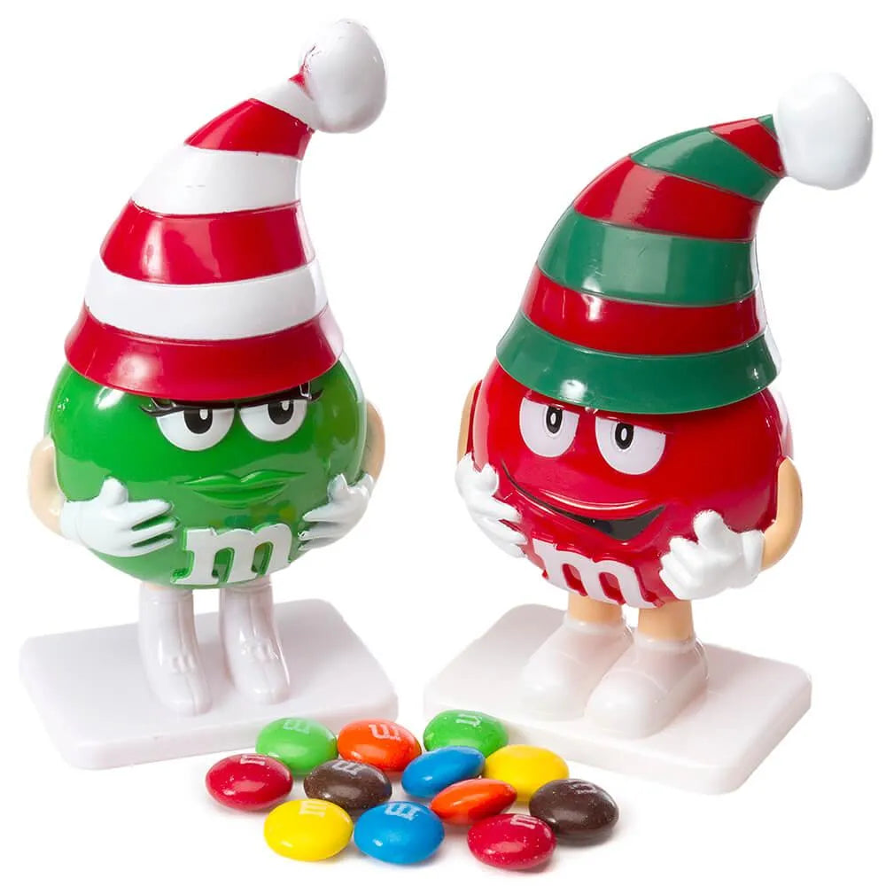 M&M's Minis Candy Filled Christmas Figurines: 12-Piece Display