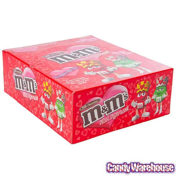 M&M's Minis Candy Filled Valentine Figurines: 12-Piece Display