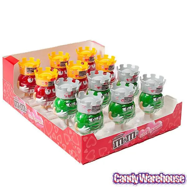 M&M's Minis Candy Filled Valentine Figurines: 12-Piece Display