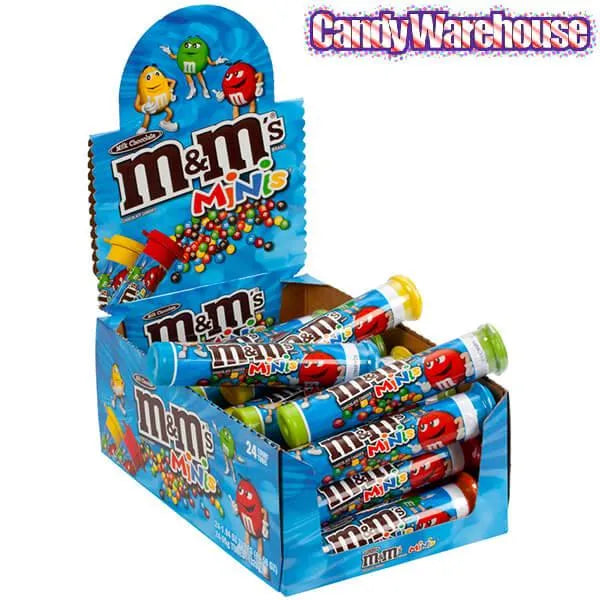 M&M's Minis Candy Mega Tubes: 24-Piece Box