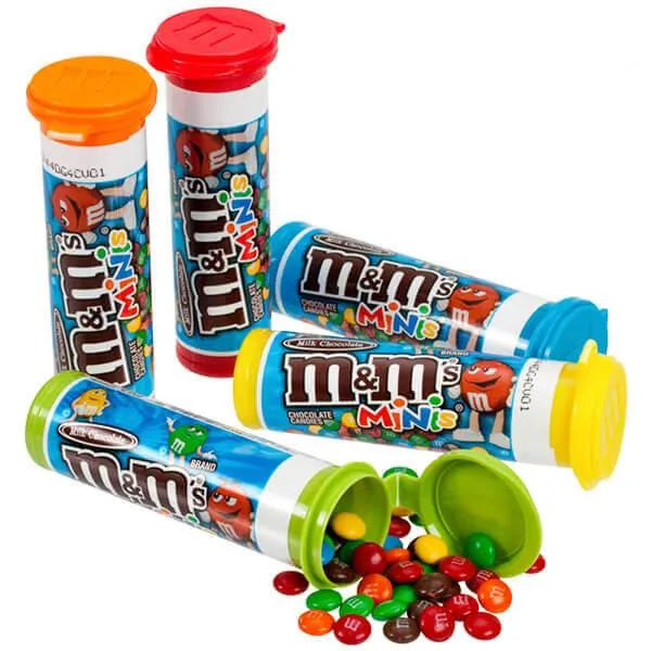 M&M's Minis Candy Tubes: 24-Piece Box