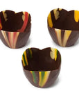 Marbled Chocolate Flower Cups: 6-Piece Box