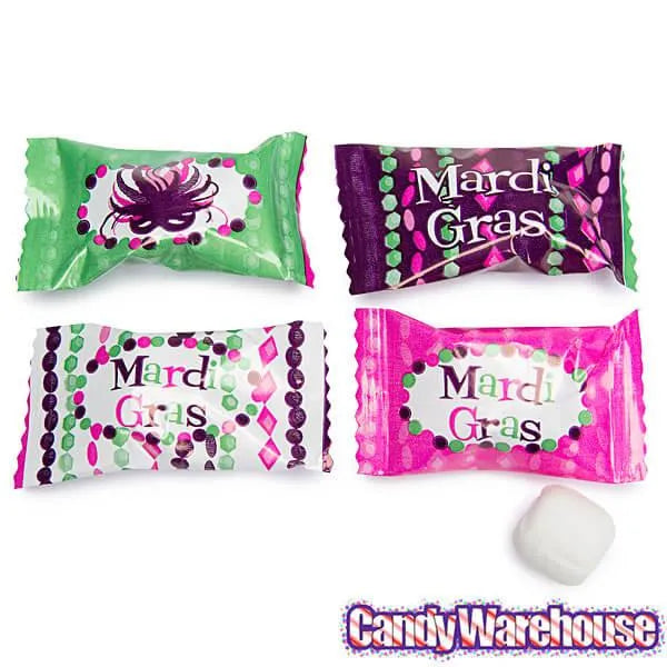 Mardi Gras Wrapped Buttermint Creams: 300-Piece Case