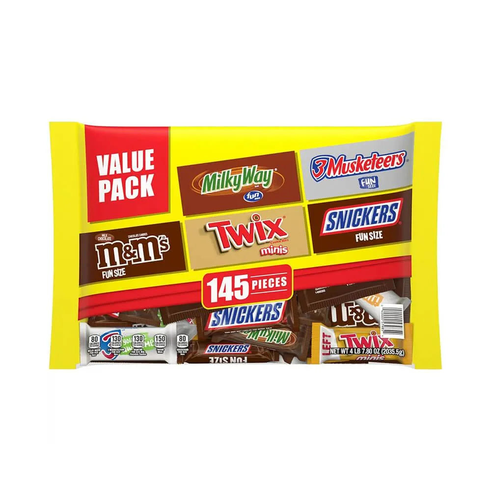 Mars Chocolate Favorites Minis Candy Bars Assortment: 145-Piece Bag