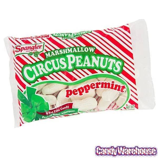 Marshmallow Circus Peanuts - Peppermint: 8-Ounce Bag