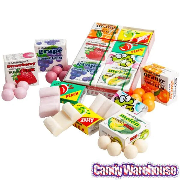 Marukawa Gum 7-Flavor Assortment Packs: 15-Piece Box