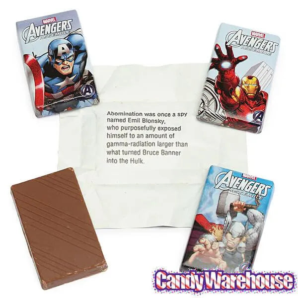 Marvel Avengers Mini Milk Chocolate Bars: 15-Piece Bag