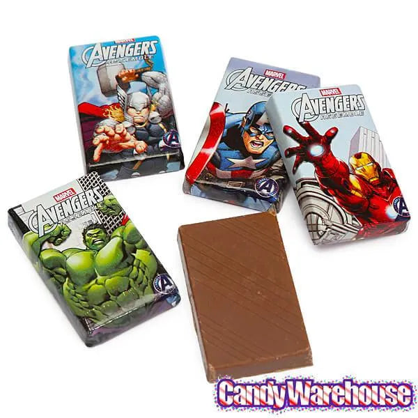 Marvel Avengers Mini Milk Chocolate Bars: 15-Piece Bag