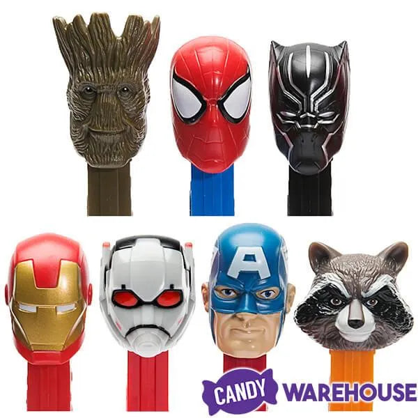 Marvel Avengers PEZ Candy Packs: 12-Piece Display