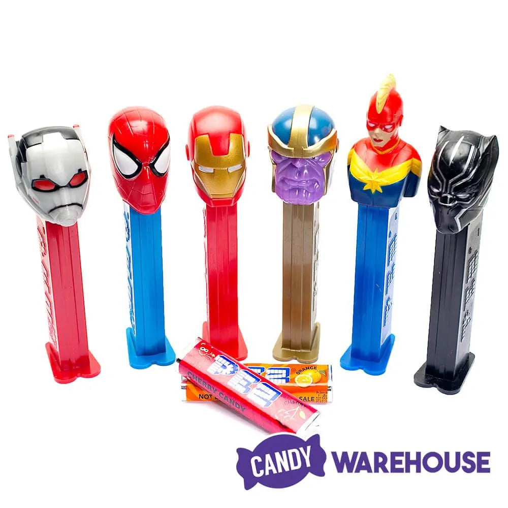 Marvel PEZ Candy Packs: 12-Piece Display