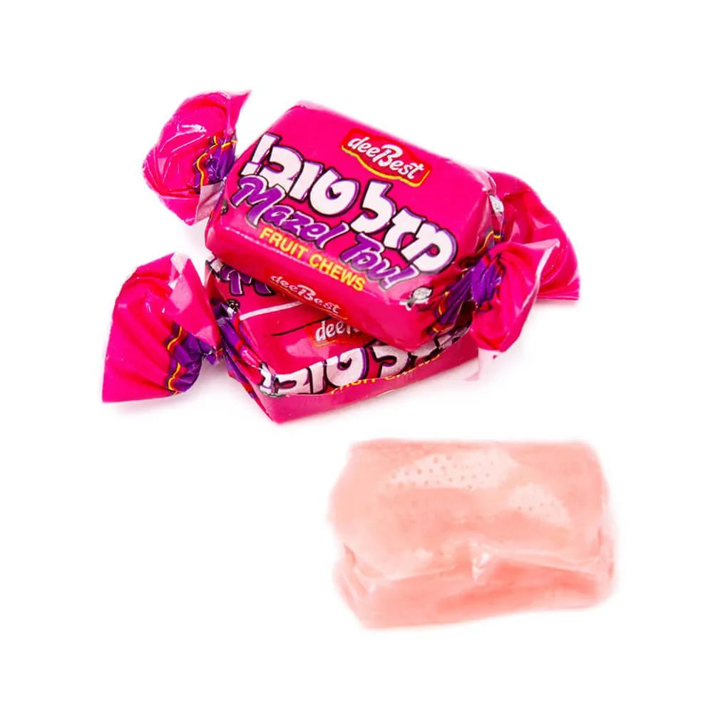 Mazel Tov Sour Strawberry Fruit Chews: 16-Ounce Bag