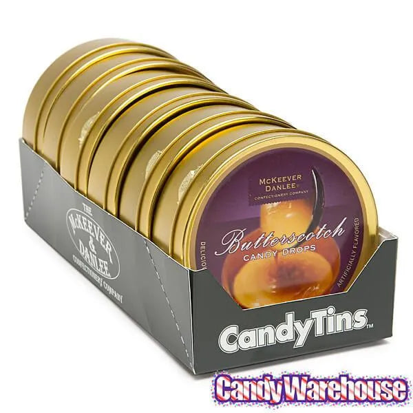 McKeever & Danlee Bon Bons Candy Tins - Butterscotch: 6-Piece Box