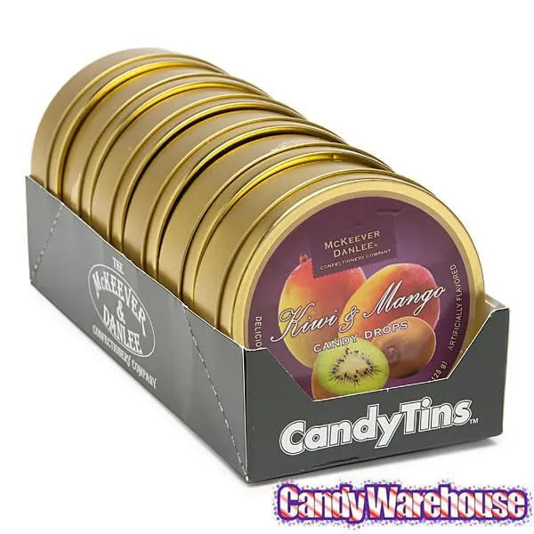 McKeever & Danlee Bon Bons Candy Tins - Mango & Kiwi: 6-Piece Box