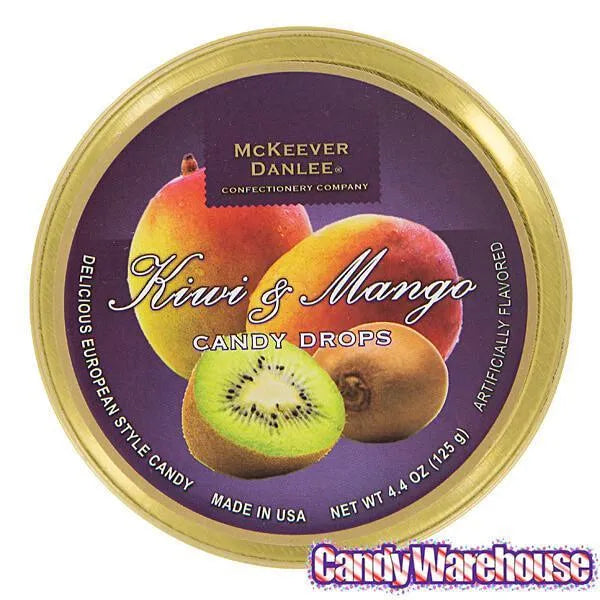 McKeever & Danlee Bon Bons Candy Tins - Mango & Kiwi: 6-Piece Box