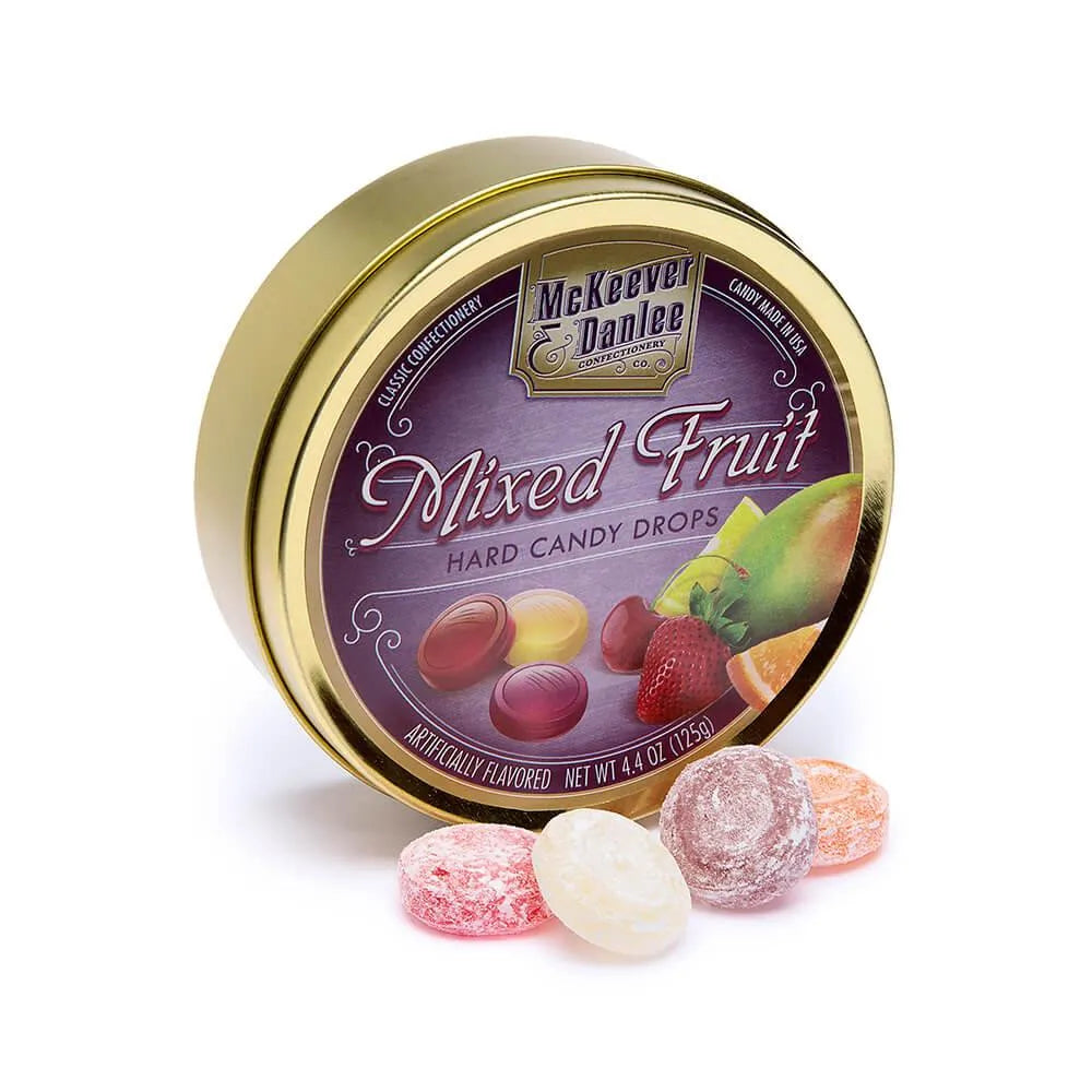 McKeever & Danlee Bon Bons Candy Tins - Mixed Fruit: 6-Piece Box