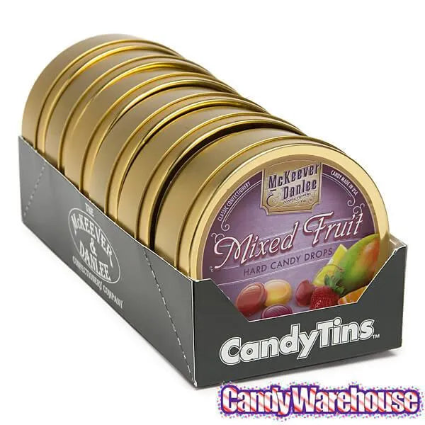 McKeever & Danlee Bon Bons Candy Tins - Mixed Fruit: 6-Piece Box