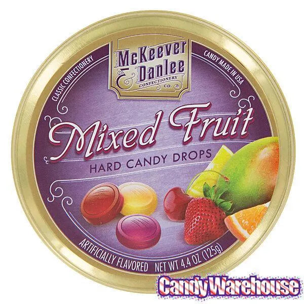 McKeever & Danlee Bon Bons Candy Tins - Mixed Fruit: 6-Piece Box