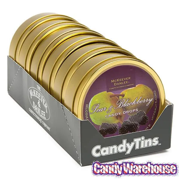 McKeever & Danlee Bon Bons Candy Tins - Pear & Blackberry: 6-Piece Box