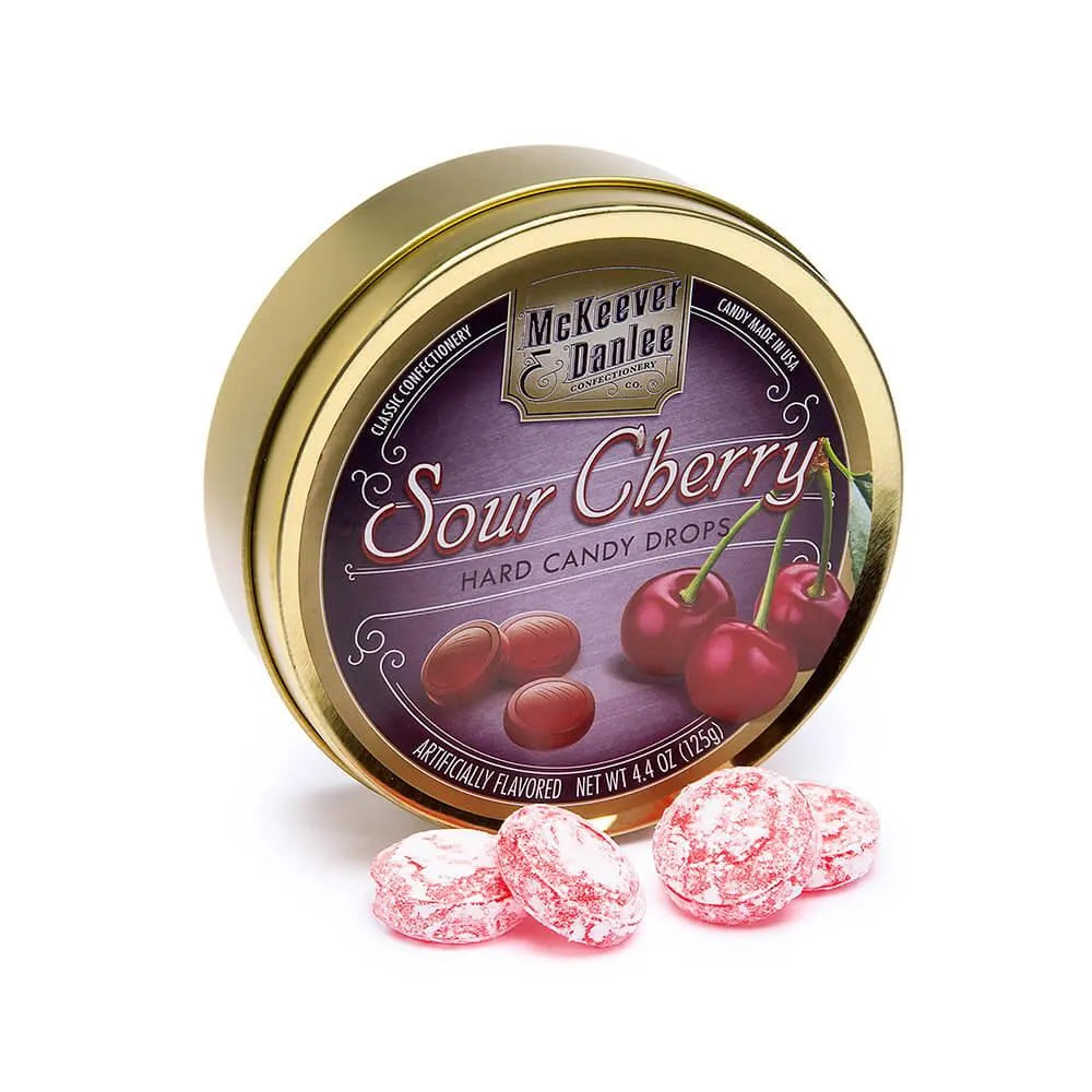 McKeever & Danlee Bon Bons Candy Tins - Sour Cherry: 6-Piece Box