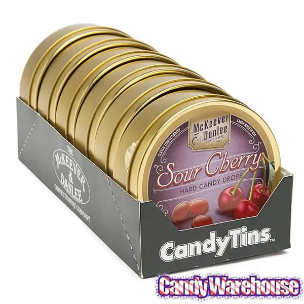 McKeever & Danlee Bon Bons Candy Tins - Sour Cherry: 6-Piece Box