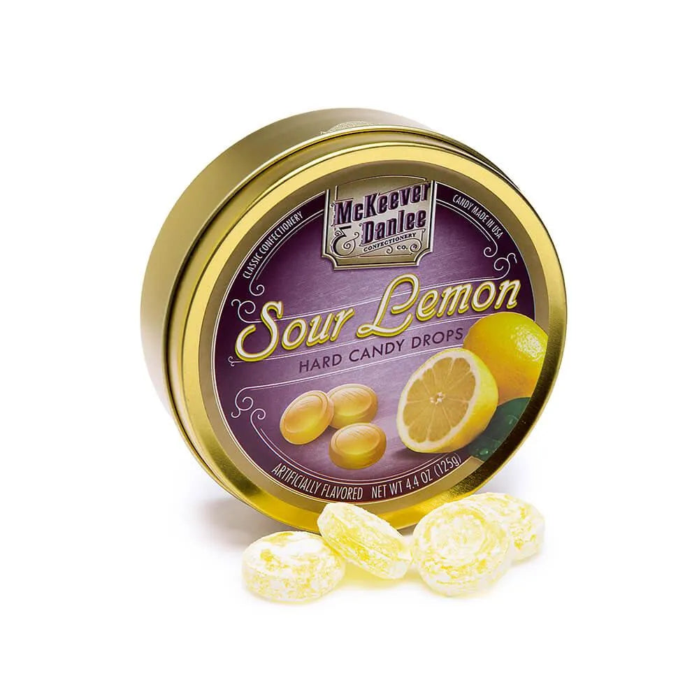 McKeever & Danlee Bon Bons Candy Tins - Sour Lemon: 6-Piece Box