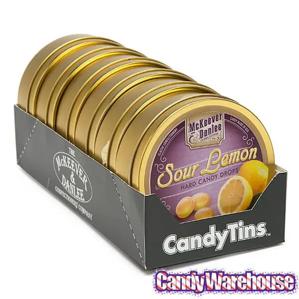 McKeever & Danlee Bon Bons Candy Tins - Sour Lemon: 6-Piece Box