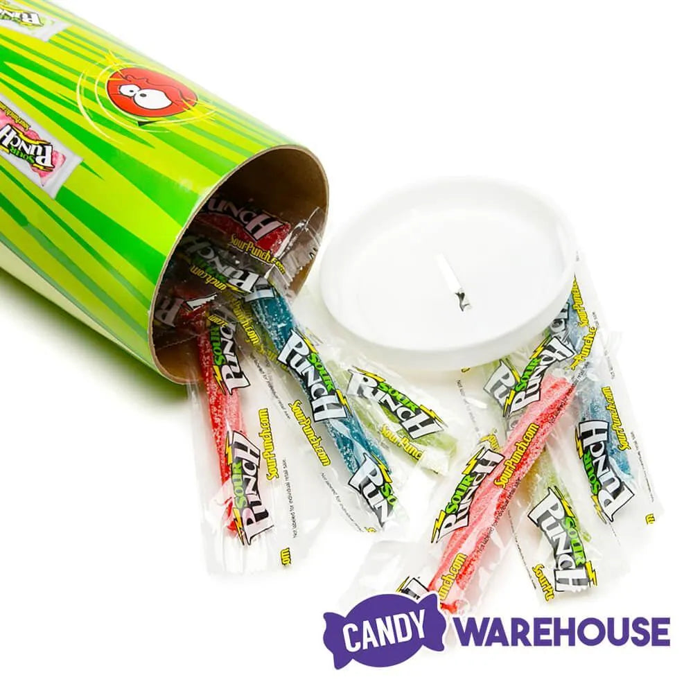 Mega Candy Super Tube Bank - Sour Punch: 6-Piece Case