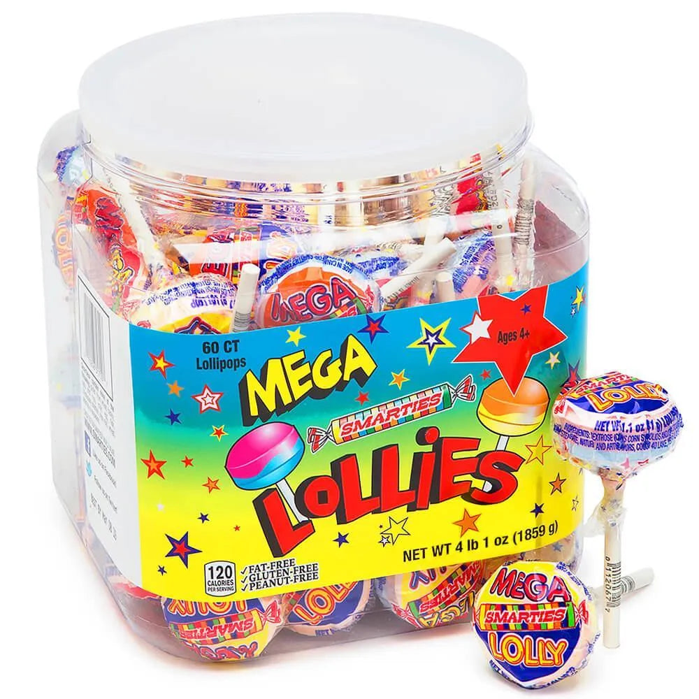 Mega Double Lollies: 60-Piece Tub