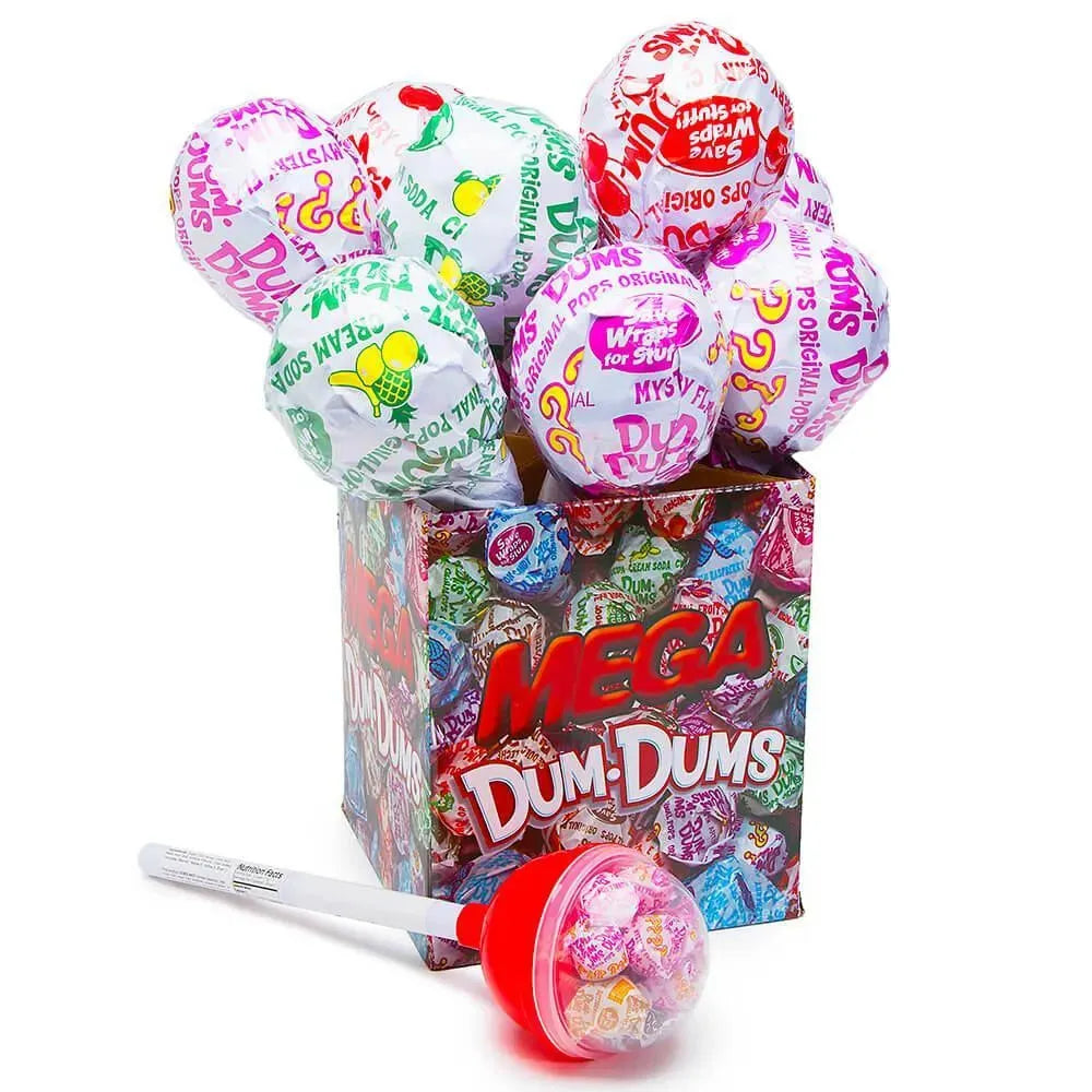 Mega Dum Dums Pops: 12-Piece Display