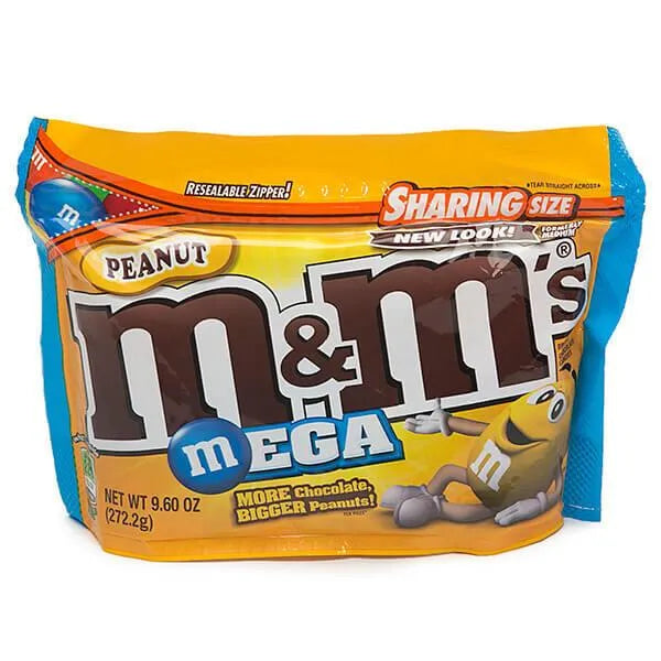 Mega M&M's Candy - Peanut: 9.6-Ounce Bag