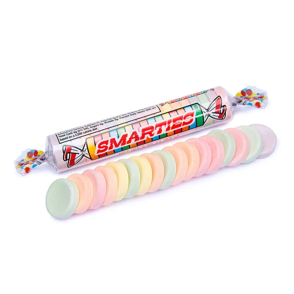 Mega Smarties Candy Rolls: 24-Piece Box