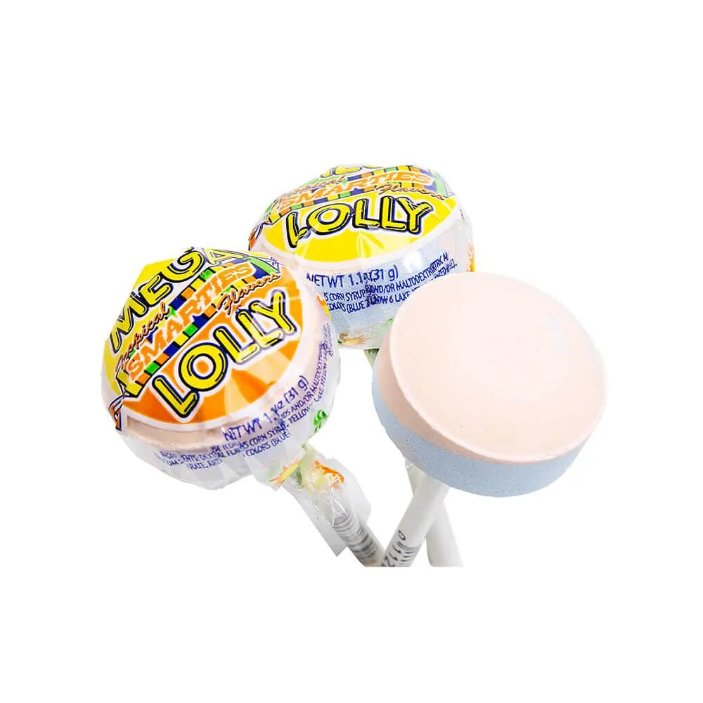 Mega Tropical Double Lollies: 60-Piece Jar