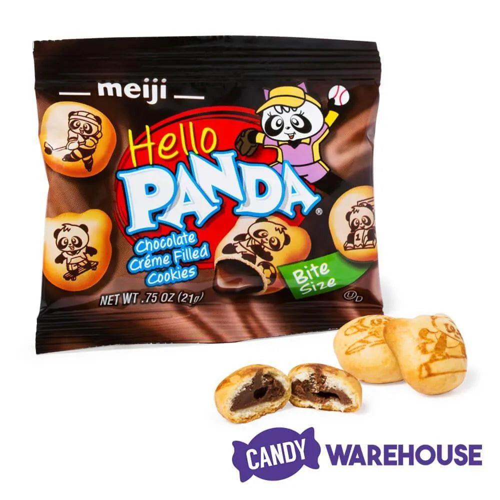 Meiji Hello Panda Chocolate Creme Filled Cookies: 32-Piece Box