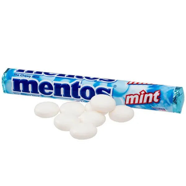 Mentos Candy Rolls - Mint: 15-Piece Box