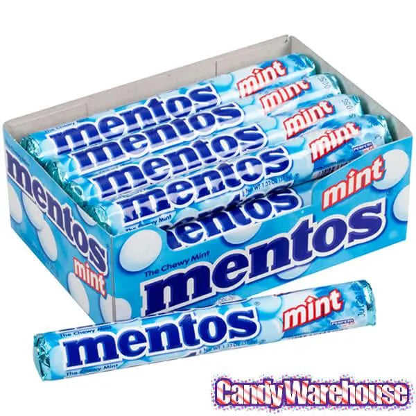 Mentos Candy Rolls - Mint: 15-Piece Box