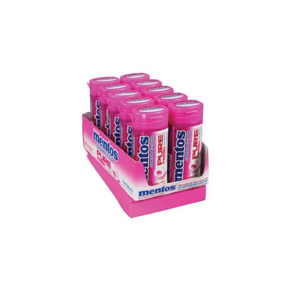 Mentos Pure Fresh Sugar Free Chewing Gum Packs - Bubble Fresh: 10-Piece Box