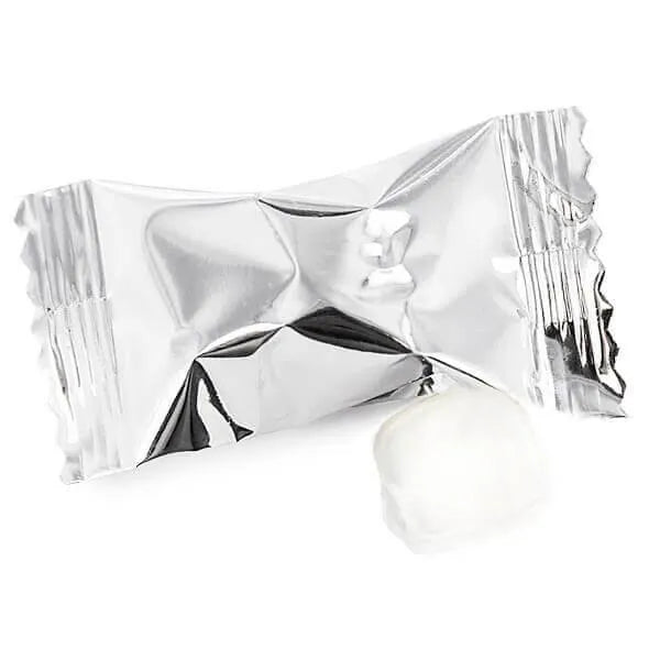 Metallic Silver Wrapped Buttermint Creams: 300-Piece Case