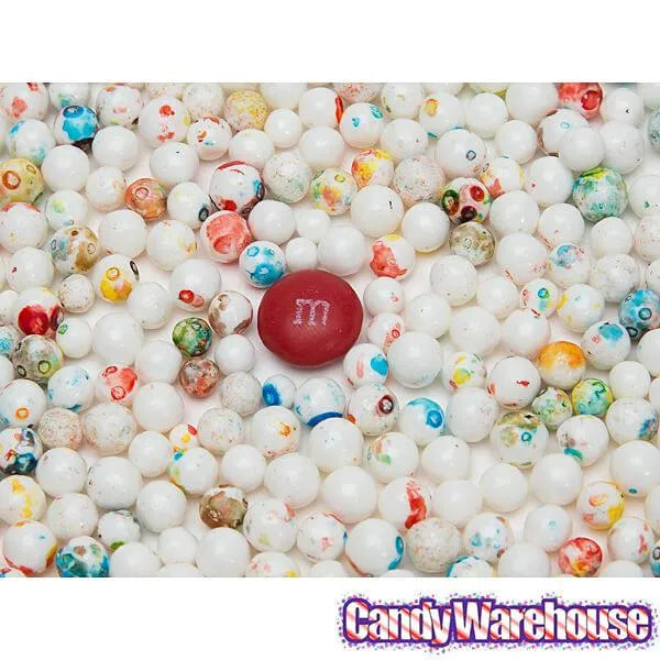 Micro Psychedelic White 1/4-Inch Jawbreakers: 2LB Bag