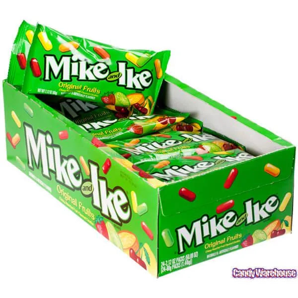 Mike and Ike Candy 1.8-Ounce Packs: 24-Piece Box