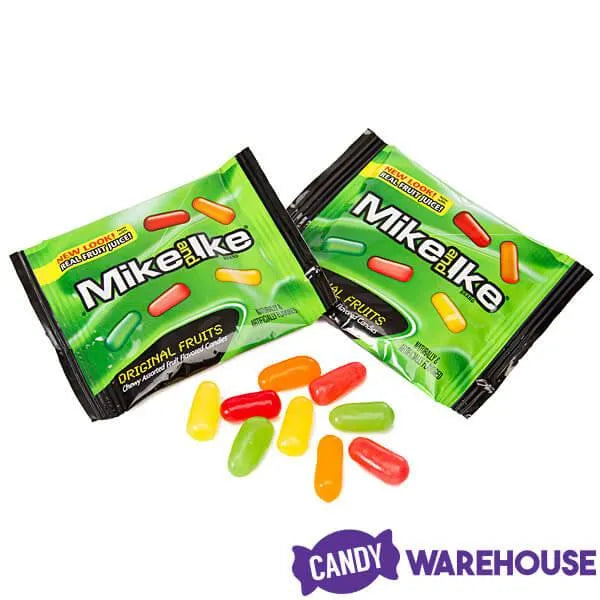 Mike and Ike Candy Snack Packs: 100-Piece Bag