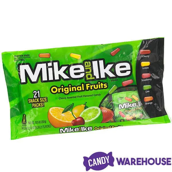 Mike and Ike Candy Snack Packs: 21-Piece Bag