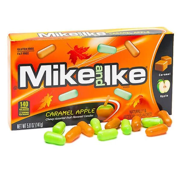 Mike and Ike Caramel Apple Candy 5-Ounce Packs: 12-Piece Box