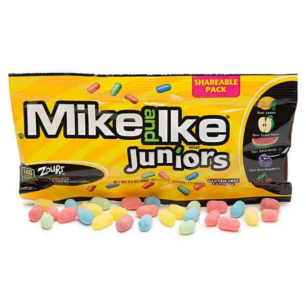 Mike and Ike Juniors Zours Candy 3.5-Ounce Packs: 18-Piece Box