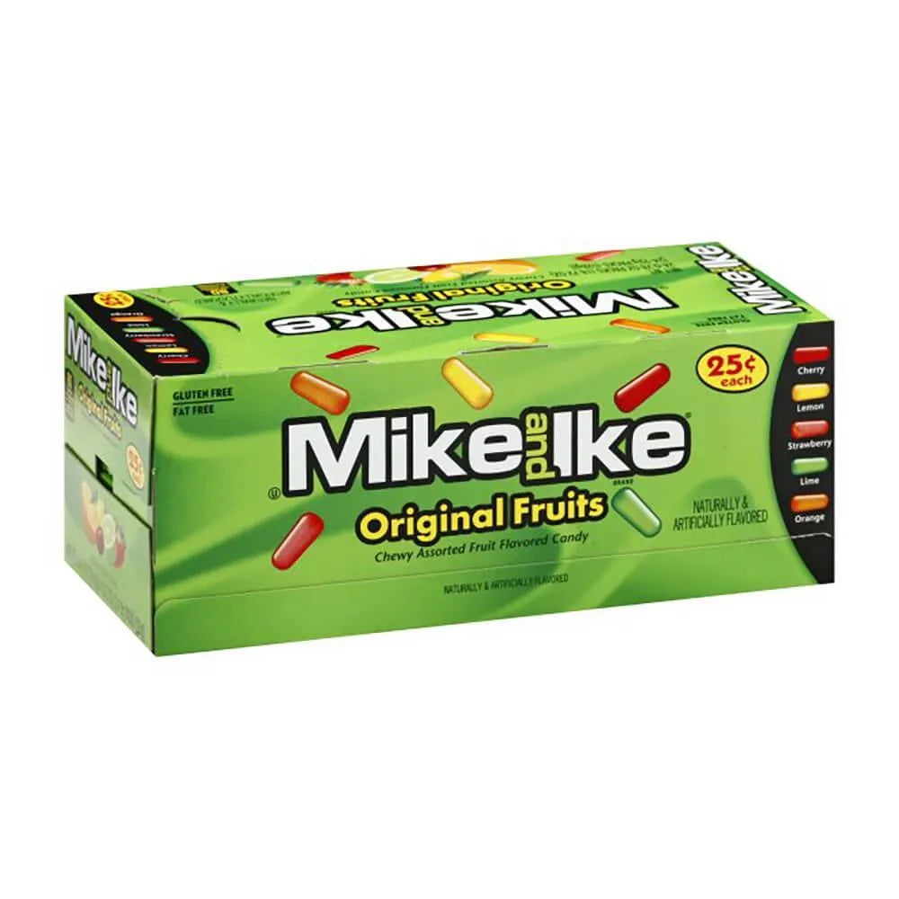 Mike and Ike Original Fruits Candy Mini Packs: 24-Piece Box