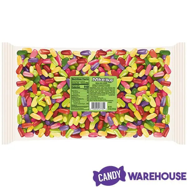 Mike and Ike Sour Mega Mix Candy: 5LB Bag