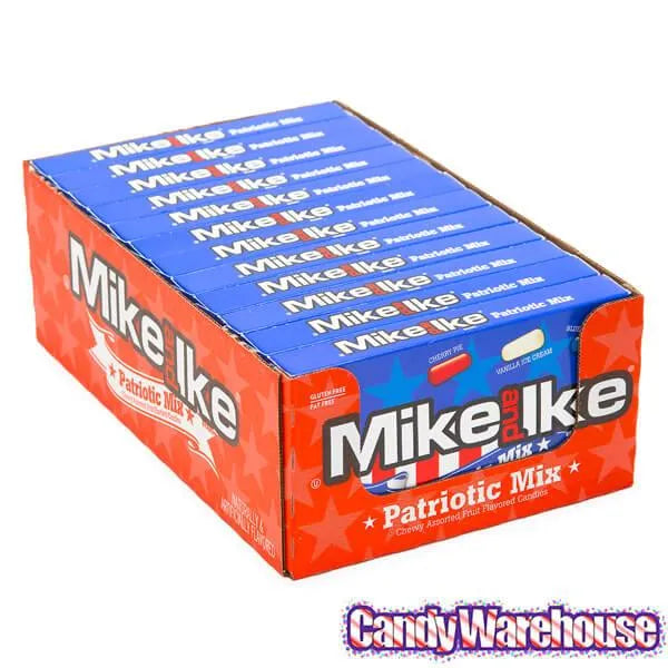 Mike and Ike USA Mix Candy Theater Packs: 12-Piece Box