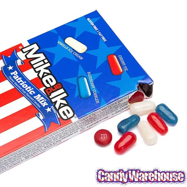 Mike and Ike USA Mix Candy Theater Packs: 12-Piece Box