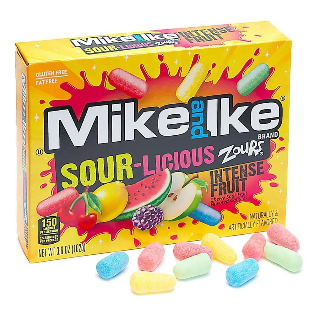 Mike and Ike Zours Candy 3.6-Ounce Packs: 12-Piece Box