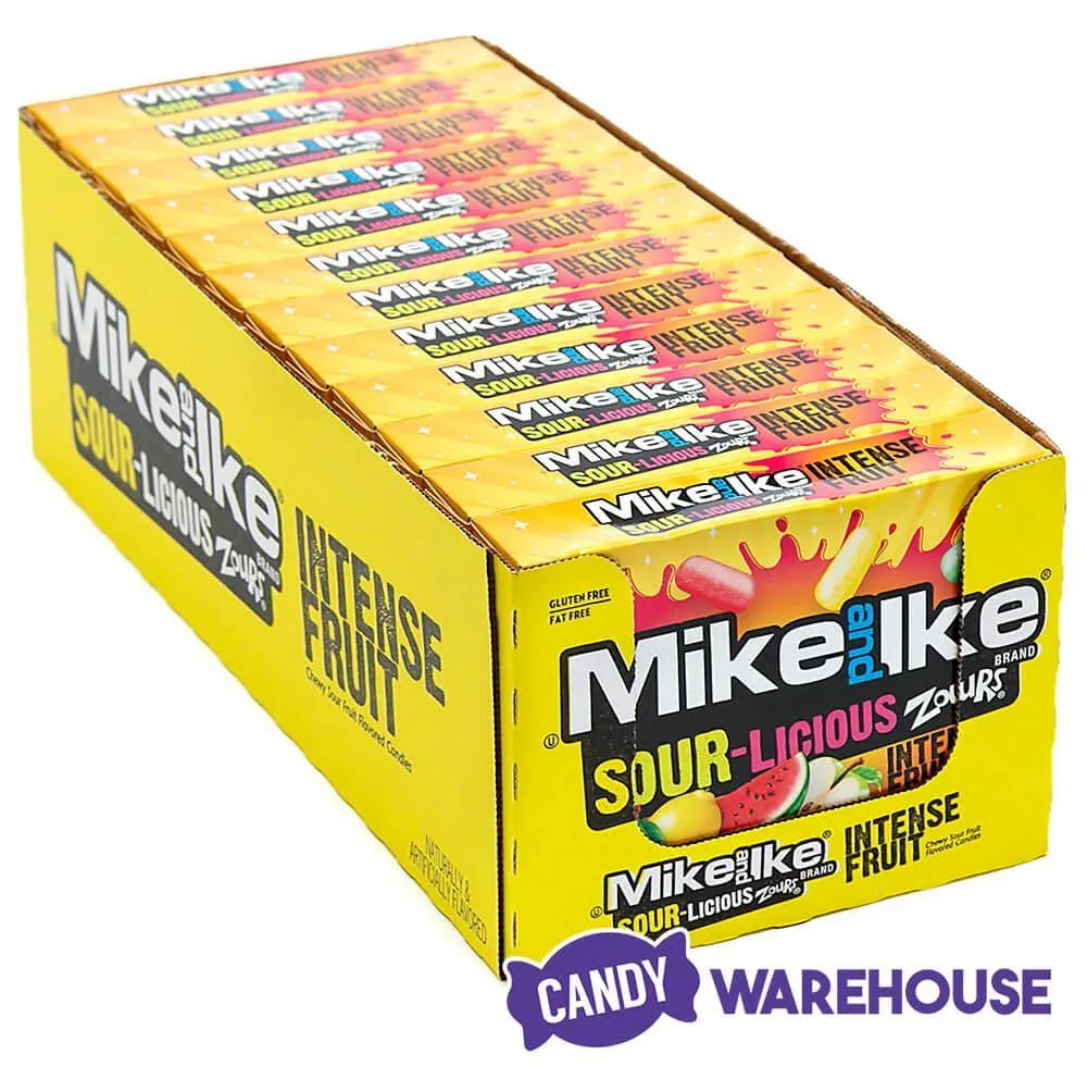 Mike and Ike Zours Candy 3.6-Ounce Packs: 12-Piece Box